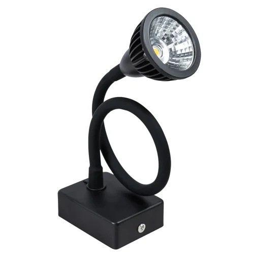 Бра с выключателем LED  A4107AP-1BK Arte Lamp чёрный на 1 лампа, основание чёрное в стиле современный гибкая ножка фото 5