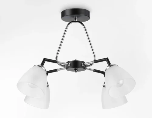 Светильник потолочный TR303293 Ambrella light белый 4 лампы, основание чёрное в стиле современный классический  фото 4
