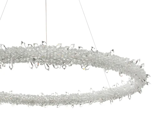 Люстра подвесная LED Лиам 07875-80,33(3000K) Kink Light белая на 1 лампу, основание золотое в стиле современный кольца фото 2