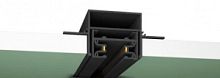 Профиль для монтажа однофазного шинопровода в ГКЛ потолок (2м) St001 ST001.429.02 ST-Luce чёрный в стиле хай-тек для светильников серии St001 однофазный гкл встраиваемый профиль