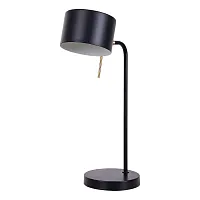 Настольная лампа Sebastian A7051LT-1BK Arte Lamp чёрная на 1 лампу, основание чёрное металл в стиле скандинавский современный 