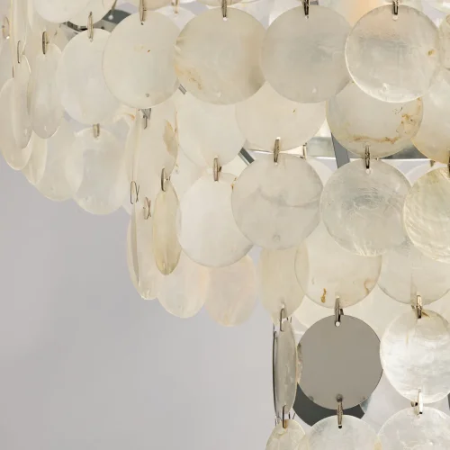 Люстра подвесная Эмилия 607015106 DeMarkt белая на 6 ламп, основание хром в стиле современный фото 8 Люстра подвесная Эмилия 607015106 DeMarkt белая на 6 ламп, основание хром в стиле современный фото 8