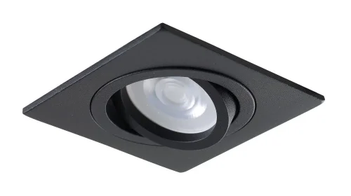 Светильник точечный CLT 002С1 BL Crystal Lux чёрный на 1 лампу, основание чёрное в стиле современный 