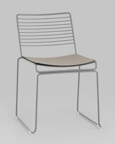 Стул обеденный Danny, серый, с подушкой УТ000038985 Stool Group, /, ножки//, размеры - *770***450*680 фото 7