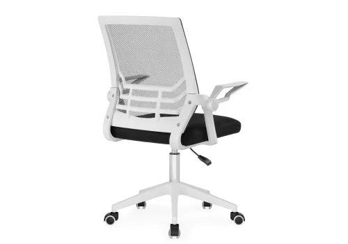 Компьютерное кресло Arrow black / white 15625 Woodville, чёрный/ткань сетка, ножки/пластик/белый, размеры - *1060***620*620 фото 5