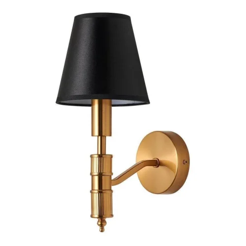 Бра Flagship 2933-1W Favourite чёрный на 1 лампу, основание латунь в стиле современный 