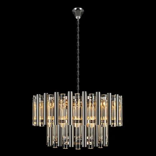 Люстра подвесная Boucle 10438/8 LOFT IT прозрачная на 8 ламп, основание никель в стиле современный фото 2 Люстра подвесная Boucle 10438/8 LOFT IT прозрачная на 8 ламп, основание никель в стиле современный фото 2