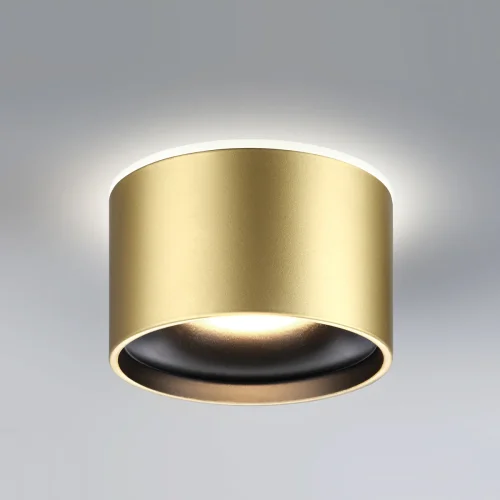 Светильник точечный LED с переключателем цветовой температуры Giro 358963 Novotech бронзовый 1 лампа, основание бронзовое в стиле современный хай-тек  фото 4