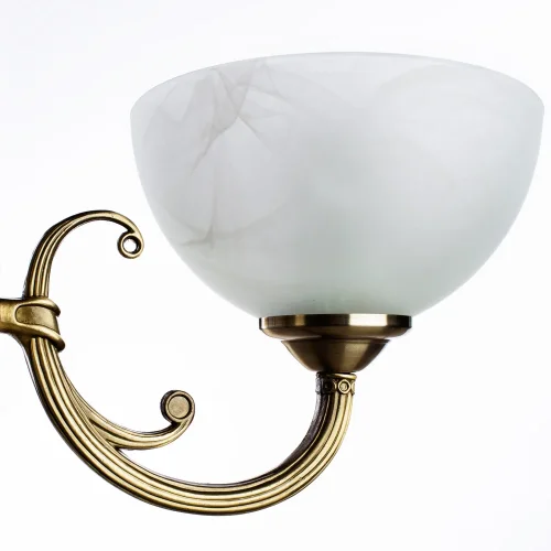 Люстра подвесная Windsor A3777LM-3-2AB Arte Lamp белая на 3 лампы, основание античное бронза в стиле классика кантри  фото 4