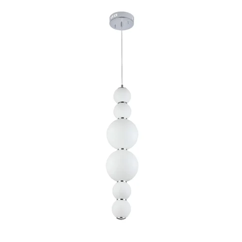 Светильник подвесной LED Nepazzo SL1583.103.01 ST-Luce белый 1 лампа, основание хром в стиле современный  фото 2