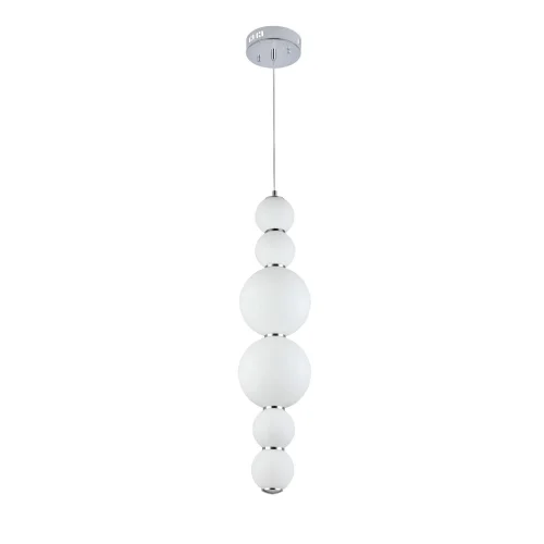 Светильник подвесной LED Nepazzo SL1583.103.01 ST-Luce белый на 1 лампу, основание хром в стиле современный фото 2