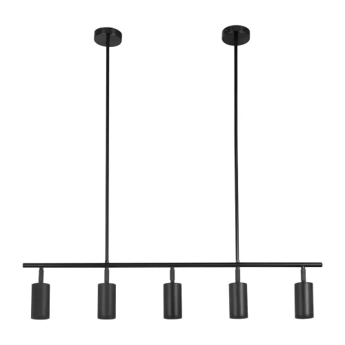 Светильник подвесной Section V4063-5P Moderli чёрный 5 ламп, основание чёрное в стиле современный трубочки