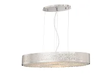 Люстра подвесная fabian 1553.8 nickel Lucia Tucci серая серебряная на 8 ламп, основание никель в стиле современный Люстра подвесная fabian 1553.8 nickel Lucia Tucci серая серебряная на 8 ламп, основание никель в стиле современный