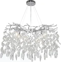 Люстра подвесная Ramo 2180/09/08P Stilfort прозрачная на 8 ламп, основание хром в стиле арт-деко современный ветви Люстра подвесная Ramo 2180/09/08P Stilfort прозрачная на 8 ламп, основание хром в стиле арт-деко современный ветви