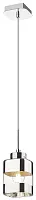 Светильник подвесной 241-106-01 Velante прозрачный хром на 1 лампу, основание хром в стиле современный Светильник подвесной 241-106-01 Velante прозрачный хром на 1 лампу, основание хром в стиле современный