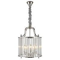 Люстра подвесная Joanna APL.726.06.05 Aployt прозрачная на 5 ламп, основание хром в стиле современный Люстра подвесная Joanna APL.726.06.05 Aployt прозрачная на 5 ламп, основание хром в стиле современный