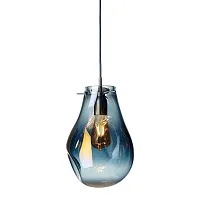 Светильник подвесной Алба (Alba) VL1651P01 Vele Luce серый прозрачный на 1 лампу, основание хром в стиле хай-тек выдувное Светильник подвесной Алба (Alba) VL1651P01 Vele Luce серый прозрачный на 1 лампу, основание хром в стиле хай-тек выдувное