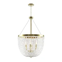 Люстра подвесная Интрига (Intrigue) MOD440PL-06BS Maytoni прозрачная на 6 ламп, основание латунь в стиле современный Люстра подвесная Интрига (Intrigue) MOD440PL-06BS Maytoni прозрачная на 6 ламп, основание латунь в стиле современный