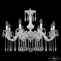 Люстра подвесная AL79101/8/250 A WMN Bohemia Ivele Crystal без плафона на 8 ламп, основание никель в стиле классический sp Люстра подвесная AL79101/8/250 A WMN Bohemia Ivele Crystal без плафона на 8 ламп, основание никель в стиле классический sp