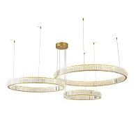 Люстра подвесная LED Nicoletta APL.026.03.100 Aployt прозрачная на 1 лампу, основание бронзовое в стиле современный кольца Люстра подвесная LED Nicoletta APL.026.03.100 Aployt прозрачная на 1 лампу, основание бронзовое в стиле современный кольца