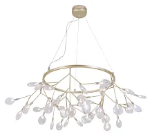 Люстра подвесная EVITA SP45 D GOLD/TRANSPARENT Crystal Lux прозрачная на 45 ламп, основание золотое в стиле флористика ветви Люстра подвесная EVITA SP45 D GOLD/TRANSPARENT Crystal Lux прозрачная на 45 ламп, основание золотое в стиле флористика ветви