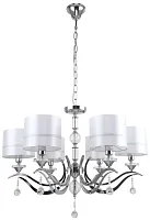 Люстра подвесная Флипп (Flippe) 1041/09/06P Stilfort белая на 6 ламп, основание хром в стиле классический Люстра подвесная Флипп (Flippe) 1041/09/06P Stilfort белая на 6 ламп, основание хром в стиле классический