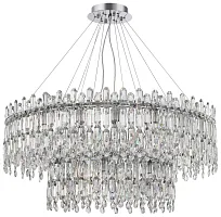 Люстра подвесная Legacy 2158/09/26P Stilfort прозрачная на 26 ламп, основание хром в стиле современный Люстра подвесная Legacy 2158/09/26P Stilfort прозрачная на 26 ламп, основание хром в стиле современный
