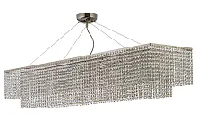 Люстра подвесная Milano E 1.5.120X30.502 N Arti Lampadari прозрачная на 10 ламп, основание никель в стиле классический Люстра подвесная Milano E 1.5.120X30.502 N Arti Lampadari прозрачная на 10 ламп, основание никель в стиле классический