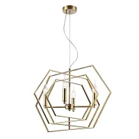 Светильник подвесной Фолл (Folle) VL1514P04 Vele Luce золотой без плафона на 4 лампы, основание золотое в стиле хай-тек Светильник подвесной Фолл (Folle) VL1514P04 Vele Luce золотой без плафона на 4 лампы, основание золотое в стиле хай-тек