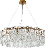 Люстра подвесная Admire 2174/05/12P Stilfort прозрачная на 12 ламп, основание бронзовое в стиле современный Люстра подвесная Admire 2174/05/12P Stilfort прозрачная на 12 ламп, основание бронзовое в стиле современный