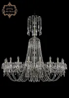 Люстра подвесная хрустальная 11.23.20.460.XL-136.Br.Dr Bohemia Art Classic прозрачная на 20 ламп, основание бронзовое в стиле классический Люстра подвесная хрустальная 11.23.20.460.XL-136.Br.Dr Bohemia Art Classic прозрачная на 20 ламп, основание бронзовое в стиле классический