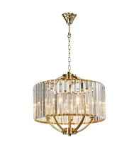 Люстра подвесная Нела (Nela) APL.746.13.05 Aployt прозрачная на 5 ламп, основание золотое в стиле классический Люстра подвесная Нела (Nela) APL.746.13.05 Aployt прозрачная на 5 ламп, основание золотое в стиле классический