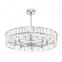 Люстра подвесная хрустальная Puntes MOD043PL-08CH Maytoni прозрачная на 8 ламп, основание хром в стиле современный Люстра подвесная хрустальная Puntes MOD043PL-08CH Maytoni прозрачная на 8 ламп, основание хром в стиле современный
