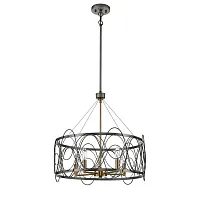 Люстра подвесная Stradivario VL4104P05 Vele Luce без плафона на 5 ламп, основание никель в стиле классический Люстра подвесная Stradivario VL4104P05 Vele Luce без плафона на 5 ламп, основание никель в стиле классический