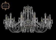 Люстра подвесная хрустальная 11.23.12.360.Br.Dr Богемиа Арт Классик прозрачная на 12 ламп, основание бронзовое в стиле классический Люстра подвесная хрустальная 11.23.12.360.Br.Dr Богемиа Арт Классик прозрачная на 12 ламп, основание бронзовое в стиле классический