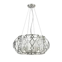 Светильник подвесной Buzzati 441 VL2181P06 Vele Luce прозрачный на 6 ламп, основание серебряное в стиле классический Светильник подвесной Buzzati 441 VL2181P06 Vele Luce прозрачный на 6 ламп, основание серебряное в стиле классический