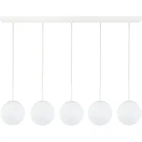 Светильник подвесной Antell 2168/01/05PL Stilfort белый на 5 ламп, основание белое в стиле современный шар Светильник подвесной Antell 2168/01/05PL Stilfort белый на 5 ламп, основание белое в стиле современный шар