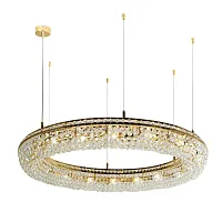 Люстра подвесная Monilibus 4015-15P Favourite прозрачная на 15 ламп, основание золотое в стиле классический Люстра подвесная Monilibus 4015-15P Favourite прозрачная на 15 ламп, основание золотое в стиле классический