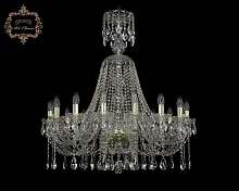 Люстра подвесная хрустальная 11.12.16.300.XL-94.Gd.Sp Богемиа Арт Классик прозрачная на 16 ламп, основание золотое в стиле классический Люстра подвесная хрустальная 11.12.16.300.XL-94.Gd.Sp Богемиа Арт Классик прозрачная на 16 ламп, основание золотое в стиле классический