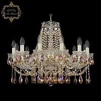 Люстра подвесная хрустальная 11.12.12.240.Gd.Sp.R777 Bohemia Art Classic прозрачная на 12 ламп, основание золотое в стиле классический Люстра подвесная хрустальная 11.12.12.240.Gd.Sp.R777 Bohemia Art Classic прозрачная на 12 ламп, основание золотое в стиле классический