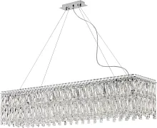 Люстра подвесная Splendy 2173/09/12PL Stilfort прозрачная на 12 ламп, основание хром в стиле современный Люстра подвесная Splendy 2173/09/12PL Stilfort прозрачная на 12 ламп, основание хром в стиле современный