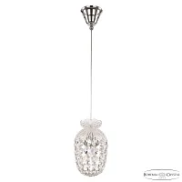 Светильник подвесной 14771P/13 Ni Bohemia Ivele Crystal прозрачный на 1 лампу, основание никель в стиле классический r Светильник подвесной 14771P/13 Ni Bohemia Ivele Crystal прозрачный на 1 лампу, основание никель в стиле классический r