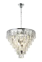 Люстра подвесная Vaviani 2148/09/13PL Stilfort прозрачная на 13 ламп, основание хром в стиле современный Люстра подвесная Vaviani 2148/09/13PL Stilfort прозрачная на 13 ламп, основание хром в стиле современный