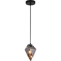 Светильник подвесной Кассиопи (Cassiopea) VL1152P01 Vele Luce серый на 1 лампу, основание чёрное в стиле современный выдувное Светильник подвесной Кассиопи (Cassiopea) VL1152P01 Vele Luce серый на 1 лампу, основание чёрное в стиле современный выдувное
