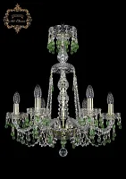 Люстра подвесная хрустальная 11.24.6.200.XL-64.Gd.V5001 Bohemia Art Classic прозрачная на 6 ламп, основание золотое в стиле классический Люстра подвесная хрустальная 11.24.6.200.XL-64.Gd.V5001 Bohemia Art Classic прозрачная на 6 ламп, основание золотое в стиле классический