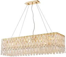 Люстра подвесная Robby 4722-10P Favourite прозрачная на 10 ламп, основание золотое в стиле классический Люстра подвесная Robby 4722-10P Favourite прозрачная на 10 ламп, основание золотое в стиле классический